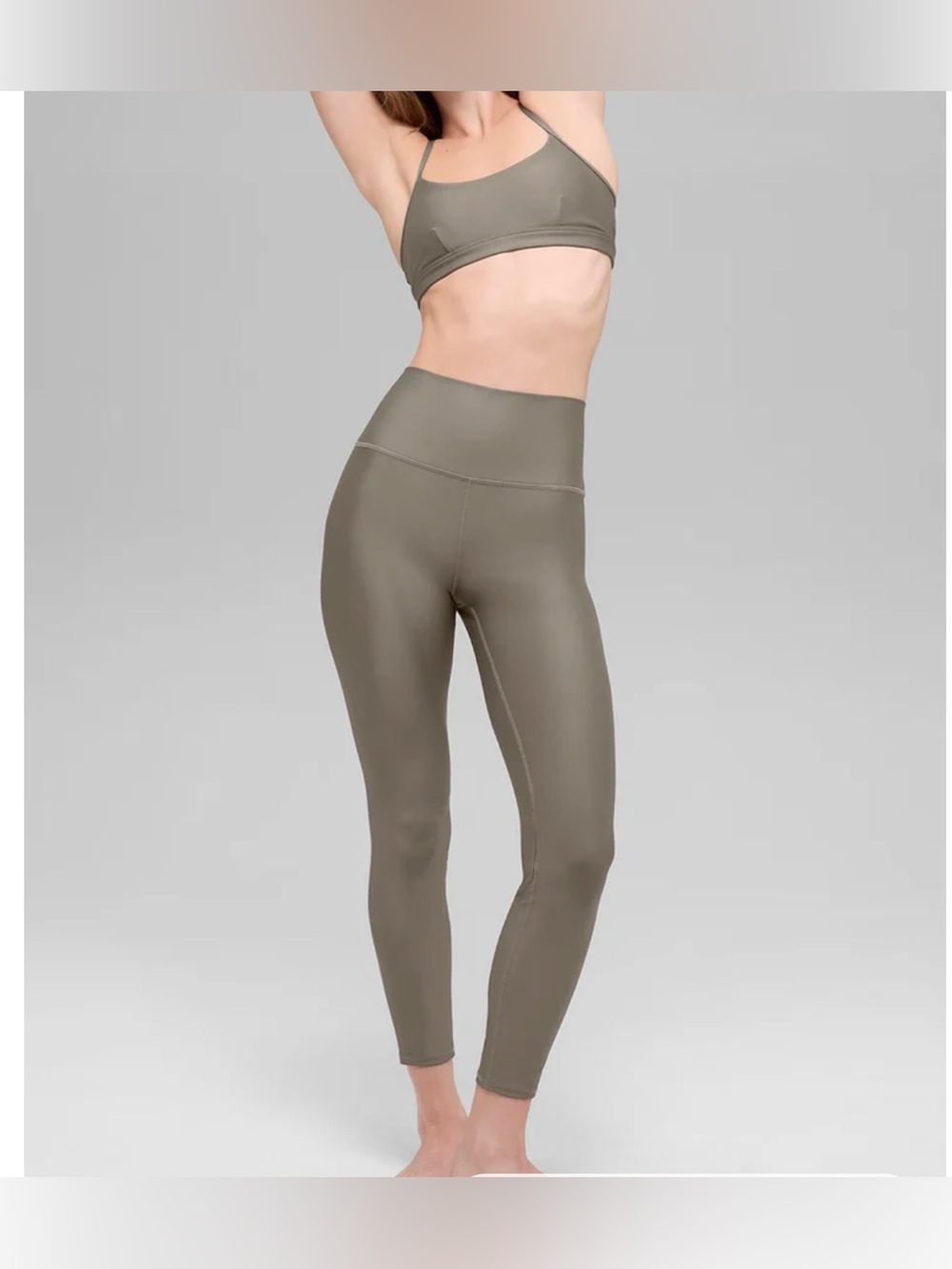ALO Yoga High-Rise Light Cocoa Sculpt Leggings Size Small